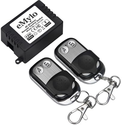eMylo Modulo Relè RF Wireless 433MHz, Interruttore Smart Automazione Domestica AC 220-240V 1000W DIY per Luci