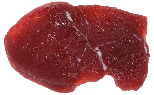 JOINPAYA Faux Aliments Viande Steak Artificiel Modèle De Bœuf Cru Faux Steak Cuit Faux Steak De Bœuf Viande Fraîche Viande Réaliste Fausse Viande Modèle De Bœuf Cuit Nourriture Réaliste