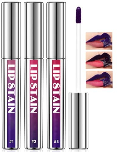 Sitovely 3 Stück Lip Liner Peel Off Tattoo Lipliner, Matt Brauner Lippenkonturstift, Wasserfester Lipliner Pencil, Hochpigmentierter Peel Off Lipliner Stain (A, M)