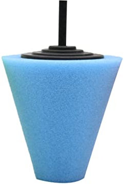 Zerodeko Éponges Coniques Pour Polissage Outils De Cire De Polissage Pour Entretien Voiture Bleu