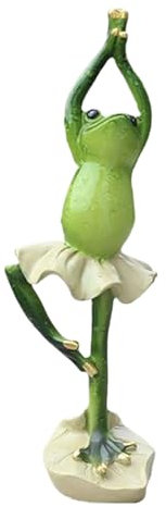Statues de Grenouilles pour Le Jardin - Funny Yoga Frog pour Les Zones extérieures | Sculpture en résine d'art pour terrasse, pelouse, Chemin du Jardin | Figure de Collection décorative et cha