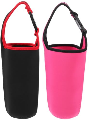 NIYANGLE 2 piezas Funda para Vaso Térmico de Neopreno Resistente al Calor con Asa Portátil Protector Ligero para Botellas de Fundas con Diseño Compacto para Transporte Cómodo Exteriores