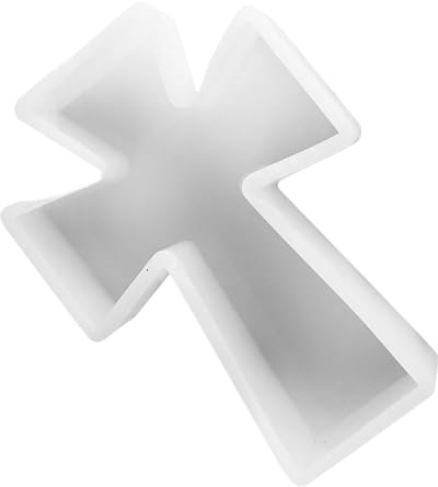 Dechous Stampo in Silicone Trasparente a Forma Di Croce Per Colata Resina Epossidica Stampo Per Candele Artigianali E Aromaterapia Strumento Versatile Per Decorazioni