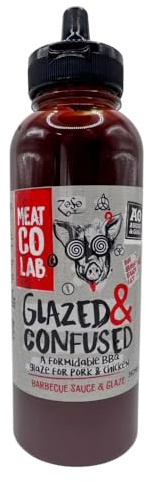Angus & Oink | Glazed & Confused BBQ Sauce Sticky, Smoky & Sweet | Perfect for Pork, Ribs, Chicken & Burgers | Grilling, Roasting & BBQ Cooking | 350ml