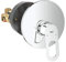 GROHE BauLoop - Einhand- Brausebatterie (Fertigmontageset, Temperaturbegrenzer, varible Mengenbegrenzung), chrom, 29080000