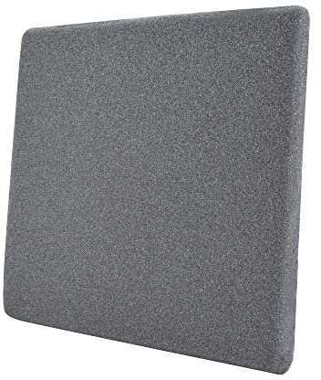 Amazon Basics Memoryschaum-Sitzkissen - 37.6 cm x 38 cm x 3 cm, grau, quadratisch