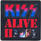 Kiss Patch Alive II Album Cover Band Logo Nue offiziell Schwarz Printed Iron On Accessory Size