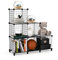 HOMIDEC 6 Cube Wire Storage Shelves, Multifunctional DIY Wire Fence Wardrobe Closet Cabinet Bookcase Bookshelf Perfect for Office/Livingroom/kitchen/Bathroom