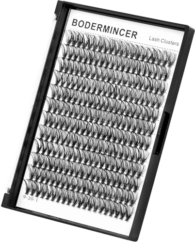 Bodermincer 7D/10D/20D/30D/40D/50D/60D/80D/100D Lash Cluster 240pcs D Curl Individual Cluster Eyelashes Fluffy false Eyelashes Extension Lash Cluster DIY at Home (20D-15mm)