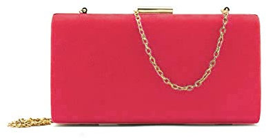MODELISA - Bolso de Noche Clutch De Mano Fiesta Mujer (Rojo)