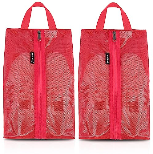 Prezon Borsa per Scarpe da Viaggio, in rete TPU impermeabile, robusta chiusura lampo YKK, resistente allo sporco, organizer per scarpe con cerniera per il viaggio o la conservazione a casa