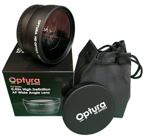 Optura HD Objectif grand angle HD 52 mm avec macro pour Nikon D3200, D3000, D5300, D5000, D5200, D3300, D90, D80, D40, D40X, D70 (Remarque importante : fonctionne uniquement avec les objectifs de 52