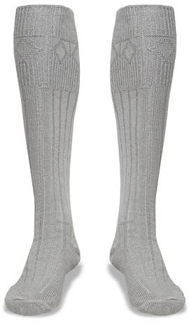 BELGLY Calcetines de Kilt para Hombre Tradicionales Escoceses Highland Wear Calcetines de Lana para Kilt Casuales Bodas Deportes Calentadores de Piernas, L