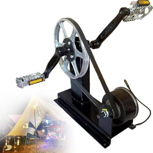 Bärbar generator, fotpedal/handvevkraftgenerator, motionscykelgenerator, strömgenerator, handvevgenerator (Style2)