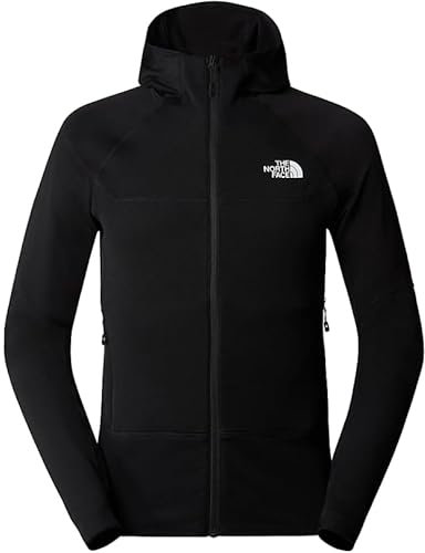 The North Face NF0A8BSWJK3 M Bolt Polartec Hoodie Maglia Lunga Uomo TNF Black Taglia XXL