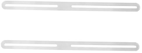 Kisangel 2 Piezas De Accesorios Para Buzón De Acero Inoxidable Soporte De Montaje Para Buzón Soporte De Instalación Para Buzón Kit De Fijación Para Buzón Con Valla Plateada