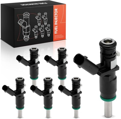 Frankberg 6x Einspritzventil Einspritzdüse Kompatibel mit C-Klasse W203 C230-C350 C-Klasse W204 C230-C350 C-Klasse Coupe CL203 C230 C350 Replace# 68011710AA