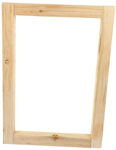 Cabilock Professioneller Siebdruckrahmen aus Stabilem Holz Innenmaß Langlebiger Siebdruckrahmen für DIY Textildruck Taschen und Stoffen Vielseitiges Siebdruckwerkzeug