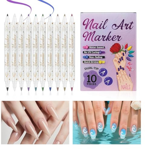 Nail Marker 10 Colors Quick Dry Long Lasting Beauty Supplies