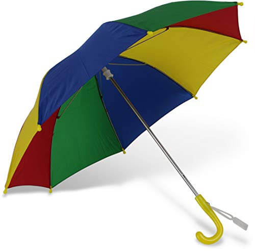 Storfisk fishing & more Regenschirm für Kinder Multicolor Kinderregenschirm, leicht und stabil mit Sicherheitsöffnung, Länge: 56 cm; Durchmesser: 70 cm