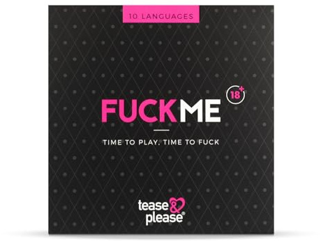 Tease & Please FuckMe Game (10 Sprachen) - Spiele für Erwachsene zum Ausprobieren neuer Sexstellungen mit inkludierten Attributen - Erotische Spiele für etwas Spaß im Schlafzimmer für Erwachsene