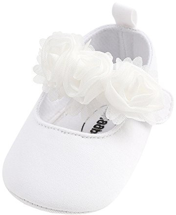 Baby Shoes Girls 0-6 Month Soft Sole Crib Shoes Toddler Mary Jane Shoes First Walkers Princess Shoes Wedding Party