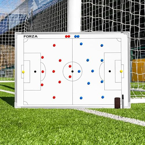 FORZA Pizarras de Tácticas para Entrenadores de Deportes – Incluye Marcadores Lavables (Variedad de Deportes) (90cm x 60cm Pizarra de Tácticas, Fútbol)