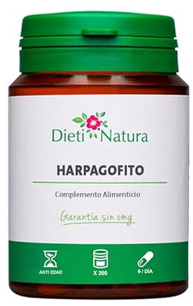 Dieti Natura Harpagofito 200 Cápsulas Blandas - Harpagofito Cápsulas garra del diablo o Harpago para la Sensibilidad Articular - Ayuda a la movilidad y la Flexibilidad - Fabricado en Francia