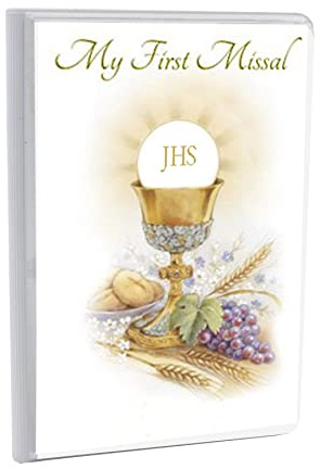 Widdle Gifts My First Misal Book Sagrada Comunión Oraciones Religiosas Cubierta Blanca 4333