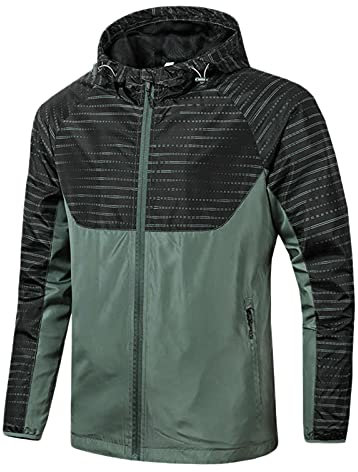 Regenjacke Herren Fahrradjacke Mit Kapuze Wasserdicht Und Atmungsaktiv Fahrradbekleidung Windjacke Sommer Herbst Mänte Radjacke Fahrrad Leicht Ultraleichte Radsport-Jacken Rain Jacket Men Dünne