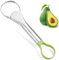 RUIENGCOMM Avocado Separator Stainless Steel Avocado Slicer Avocado Peeler Avocado Kitchen Tool for Avocados but Also Kiwifruit Dragon Fruit Mango Kiwifruit