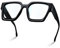 livho Oversized 99% Blue Light Glasses for Woman - Rectangle Fashion Glasses for Computer, Chic Preppy Frame - Anti Eyestrain