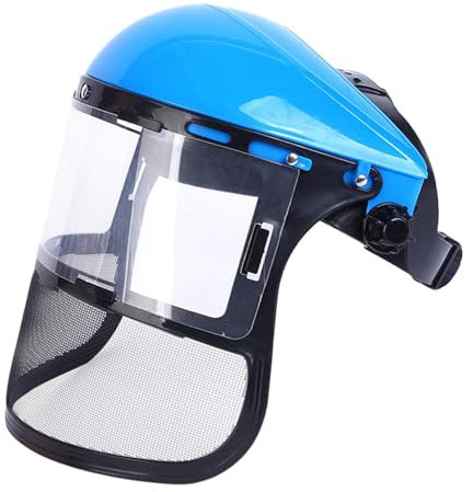 Generisch Gesichtsschutz Verstellbar Safety Face Shield Trimmen Kettensäge Gesichtsschutz Visier Gartenarbeit Gesichtsschutzmaske Metallgeflecht Rasenmähen Schutzvisier