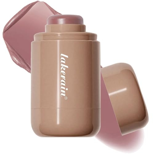 Cream Blush stick, Natural-Looking Matte Finish Makeup Blush stick, Hydrating Long Lasting Lightweight Blendable Blush for cheeks (#5 Soft Mauve, 1 PC)