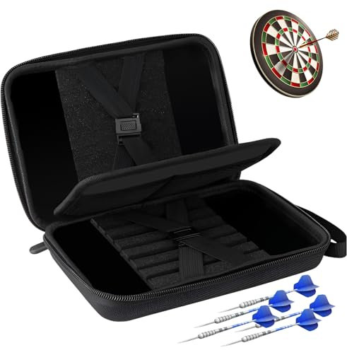 Occtingkind Dart Tasche: Darttasche für 12 Darts und weiteres Dart-Zubehör, tragbar und langlebig, professionelles Dart-Zubehör
