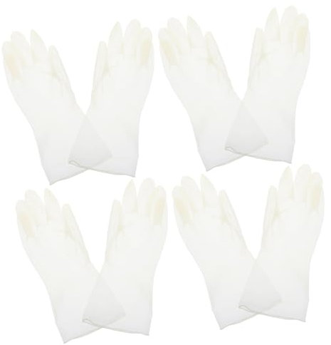 Ipetboom 4paare Wiederverwendbare Geschirrspülhandschuhe Haushaltsreinigungshandschuhe Aus Spülhandschuhe Für Küche Und Bad Handschuhe Zum Geschirrwaschen