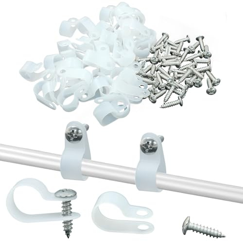Waziaqoc 100 Pack 1/2 Inch Rope Light Clips
