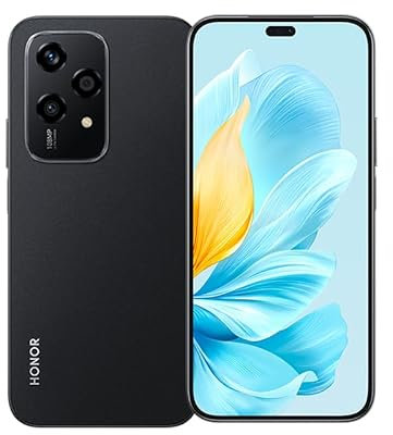 HONOR 200 Lite 5G Smartphone 8 GB+256 GB,Tripla fotocamera 108 MP,Telefoni cellulari AMOLED 6,7, MediaTek Dimensity 6080,4500 mAh,8-Core,Dual SIM,NFC,Android 14,Nero