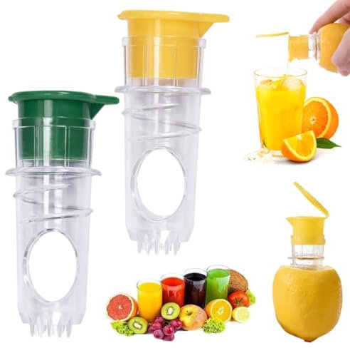 LACHT 2 Pièces Presse Agrumes Citron Manuel, Presse Agrume Orange Manuel,presse agrumes,presse citronFruit Lemon Squeezer Pour Utilisation Dans les Restaurants, Cuisines, Bars（Jaune et vert）