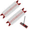 2 Pcs Replacement Mop Pads Compatible with Vilida 1-2 Spray Mops, Washable and Reusable Microfiber Pads for Removing Stains from the Floor (Red)