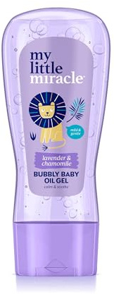 My Little Miracle Bubbly Baby Oil Gel Lavender & Chamomile Ideal For Baby Massage, Calming & Soothing, Prevents Dryness 200ml