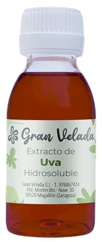 Extracto de Uva | Elixir para Cremas Faciales y Corporales, Geles, Jabones | Antienvejecimiento, Estimula Crecimiento del Pelo | 1000 ml