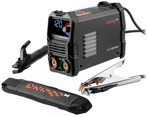 Dnipro-M Saldatrice Inverter 4800W, 120A MMA. Compatta e Leggera 2 kg, LED Display, AntiStick, Hot Start, VRD, per Casa e Fai da Te. i120 Mini