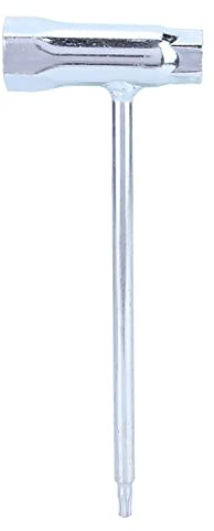 ERYUE Clé à Bougie D'allumage, Douille T27 pour TS400 TS350 TS360, Matériau Métallique Durable, Poignée en T pour un Fonctionnement Confortable, Adaptée aux Tronçonneuses