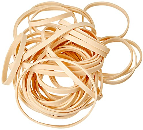 Just Stationery Assorted Size Original Elastic Band, Brown