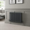 DuraTherm® 600 x 830mm Anthracite Grey Traditional Horizontal Designer Radiator Double Column Colosseum Cast Iron Style Central Heating Panel Radiators Rad