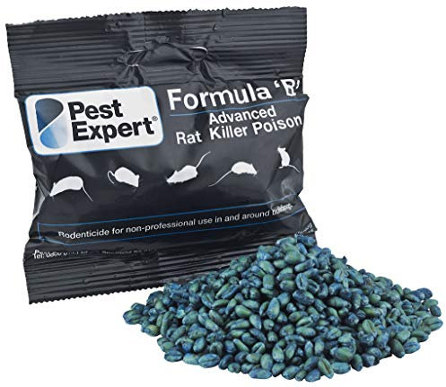 Pest Expert Formula B+ Advanced Rat Killer Poison 2kg (20 x 100g) Professional Strength Single Feed Brodifacoum Fast Acting Control