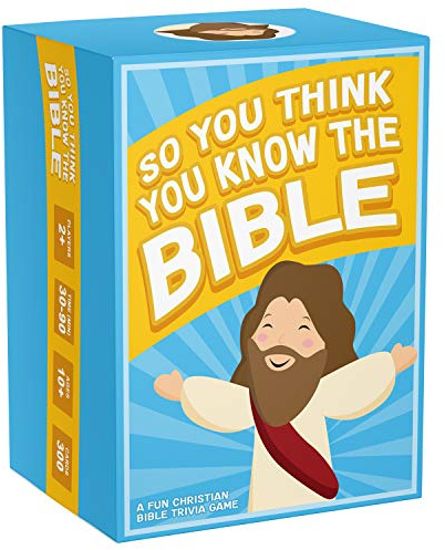 SO YOU THINK YOU KNOW THE BIBLE, a Fun Trivia Game for Families, Fellowships and Bible Study - Great Christian Gift