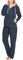 SLOUCHER Fleece-Anzug Hausanzug aus wärmenden Fleece für Damen, Farbe:Rauch-blau, Größe:60-62