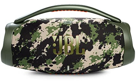 JBL Boombox 3 Speaker Bluetooth Wireless, Cassa Altoparlante Portatile con Bassi Profondi e Modalità PartyBoost, Impermeabile IP67 e Compatibile con App JBL, Autonomia Fino a 24 Ore, Mimetico
